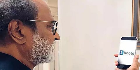 குரல் பதிவுகளை வெளியிடும் hoote செயலி - அறிமுகம் செய்துவைத்தார் நடிகர் ரஜினிகாந்த்