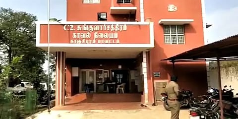 பிரபல ரவுடியுடன் இணைந்து பெண்ணுக்கு கொலை மிரட்டல்: போலீஸ்காரர் கைது