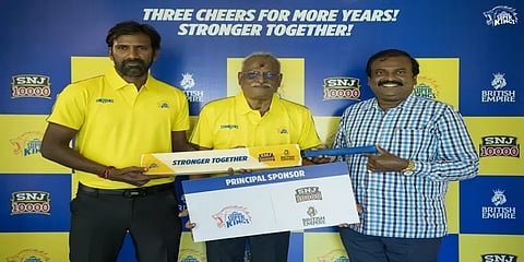 சிஎஸ்கே அணியின் பிரதான ஸ்பான்சராக எஸ்என்ஜே குழுமம் - 3 ஆண்டுக்கு ஒப்பந்தம் கையெழுத்து