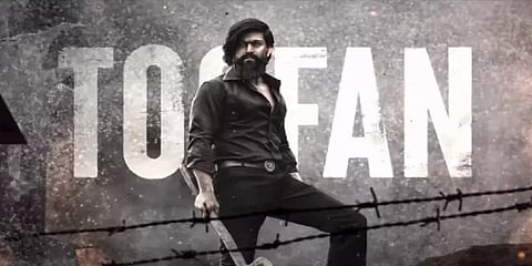 “அவன் கத்தி வீசுன வேகத்துல ஒரு புயலே உருவாச்சு” - வெளியானது KGF-2 டூஃபான் பாடல்