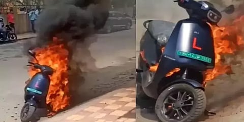 தீப்பிடித்த ஓலா எலக்ட்ரிக் ஸ்கூட்டர் - விசாரணை நடத்த அரசு உத்தரவு