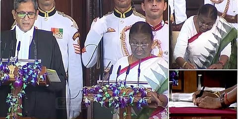 ’’ஏழை வீட்டில் பிறந்த மகள் நான்...’’ - இந்தியாவின் ’முதல் குடிமகள்’ திரெளபதி முர்மு உரை