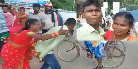 ’ஓடினா மட்டும் விட்டுருவனா?’ - டிமிக்கி கொடுத்தவரை விரட்டிபிடித்து கரம்பிடித்து பெண்!