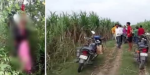 பட்டியலின சகோதரிகள் மரத்தில் தூக்கில் தொங்கிய நிலையில் கண்டெடுப்பு-உ.பி யில் அதிர்ச்சி