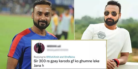 ”காதலியுடன் டேட்டிங் போகணும் ரூ300 கொடுங்க”-கமெண்ட் செய்தவருக்கு அமித் மிஸ்ரா கொடுத்த ஷாக்