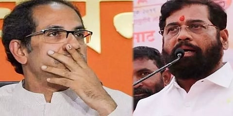 சிவசேனா கட்சியின் சின்னம் முடக்கம் - தேர்தல் ஆணையம் அதிரடி உத்தரவு