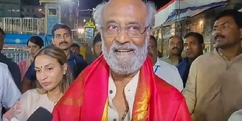 திருப்பதி ஏழுமலையான் கோயிலில் மகள் ஐஸ்வர்யாவுடன் ரஜினிகாந்த் தரிசனம்!
