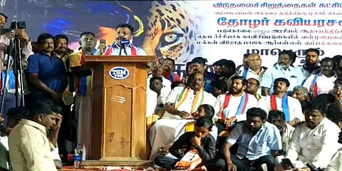 ஜெயலலிதா சொன்னது போல் கண்ணுக்கெட்டிய தூரம் வரை எதிரிகளே இல்லை – திருமாவளவன்