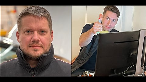 Fredrik Grufman och Tommy Källarsson från Medborgerlig Samling