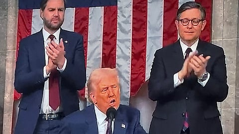 President Trump sa även under talet till kongressen förra veckan att han att han ger starkt stöd till att Grönlands befolkning får bestämma sin egen framtid.