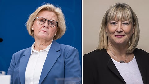 Rikspolischef Petra Lundh och justitiekansler Mari Heidenborg