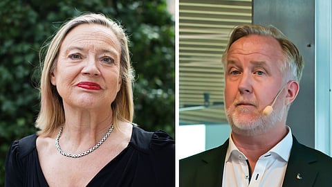 Karin Rågsjö (V), Johan Pehrson (L)