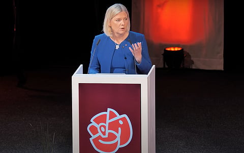 Socialdemokraternas partiledare Magdalena Andersson (S)