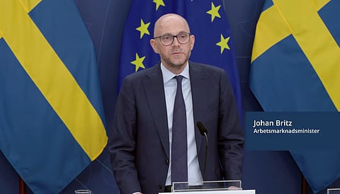 Arbetsmarknadsminister Johan Britz.