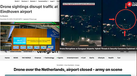 Några av alla rapporter om drönarincidenter runt om i EU - här Reuters, the Indian Express och Telegrafi.