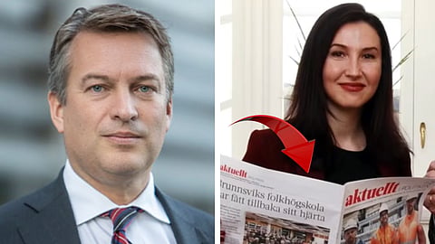 Daniel Källenfors (M) Aida Hadžialić (S).