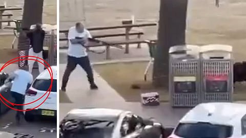 Den 43-årige Ahmed al-Ahmad avväpnar en av gärningsmännen.