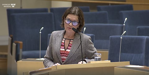 Elsa Widding, tidigare SD, riktade kritik mot förslaget om skärpta krav för medborgarskap.