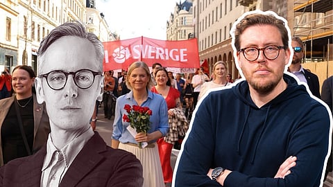 Traditionsenligt 1 maj-bråk mellan entreprenör och överklass-socialist