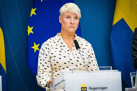 Äldre- och socialförsäkringsminister Anna Tenje (M).