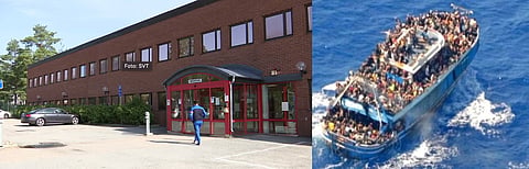 Förvaret i Märsta, båt fylld med migranter som tar sig över Medelhavet.