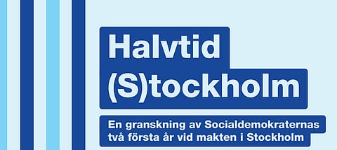 M-rapport sågar vänsterstyret i Stockholm: skattehöjningar och miljardskulder tynger invånarna