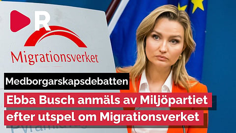 Riks Live: Debatten om medborgarskap: Ebba Busch KU-anmäls
