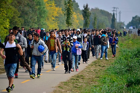 Migranter i Europa.