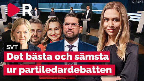 Det bästa och sämsta ur SVT:s partiledardebatt