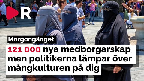 Morgongänget: 121 000 nya medborgarskap men politikerna lämpar över mångkulturen på dig