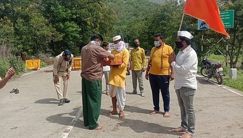 शिवछत्रपतींच्या पादुकांचे शिवनेरीहून पंढरपूरला प्रस्थान