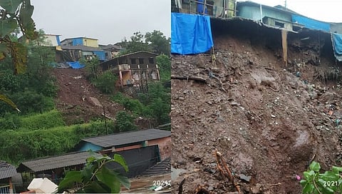 रायगड मधील राजपुरी येथे दरड कोसळली; ४ घरांचे नुकसान !