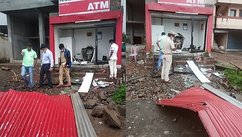 धक्कादायक! MIDC मध्ये स्फोटकं लावून ATM मशीन फोडले