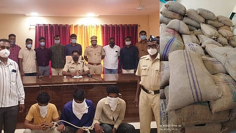 शेतकऱ्यांचा शेतमाल चोरून लंपास करणाऱ्या टोळीचा पर्दाफाश; धान्य जप्त