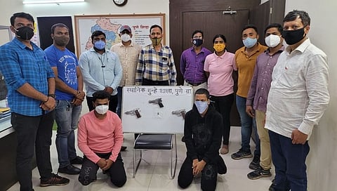 सराईत गुन्हेगारांकडून गावठी पिस्तुलसह जिवंत काडतुसे जप्त
