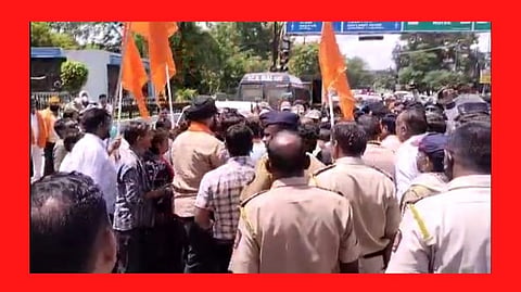 नांदेड मध्ये शिवसेना भाजप कार्यकर्ते आमने-सामने