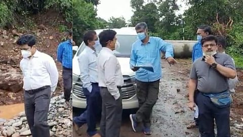 केंद्रीय पथकाने केली महाड, पोलादपूर तालुक्यातील दरडग्रस्त भागाची पाहणी