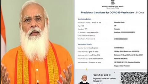 …म्हणून कोरोना लस प्रमाणपत्रावर पीएम मोदींचा फोटो; केंद्राचे स्पष्टीकरण