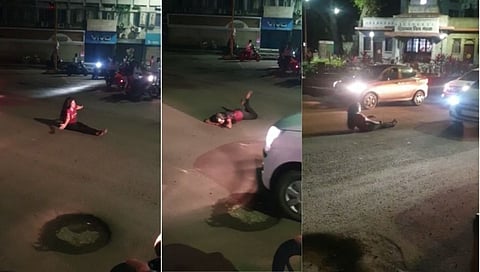Viral Video| आली लहर केला कहर! मद्यधुंद अवस्थेत तरुणीचा भररस्त्यात धिंगाणा