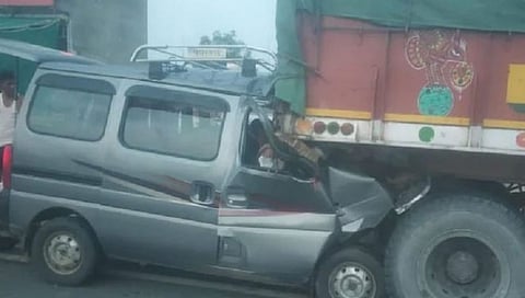 Jaipur : ट्रॉली- इको व्हॅनचा अपघात; 6 जणांचा मृत्यू