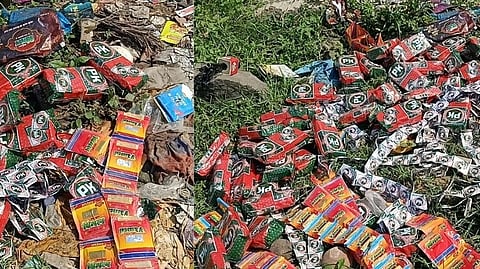 गुटखा माफियांची नवीन शक्कल; गुटखा विक्रीसाठी केला जातोय चक्क कचऱ्याचा वापर...