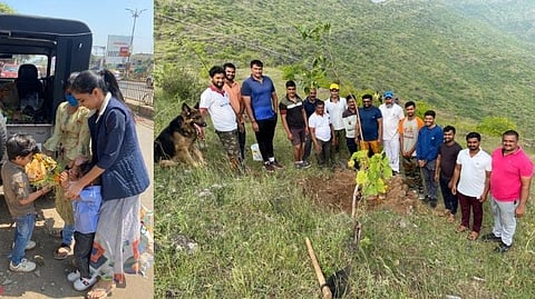 नवरात्रीच्या घटांचा पर्यावरणपुरक उपयोग; पर्यावरण फाऊंडेशनचा स्तुत्य उपक्रम...