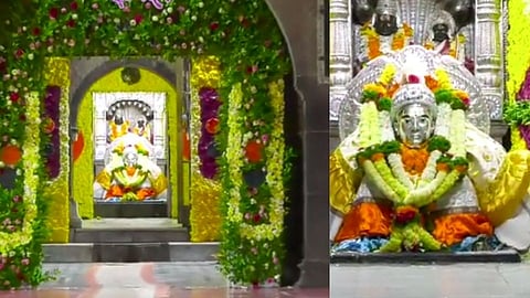 कोजागिरी निमित्ताने ज्ञानेश्वर माऊलींच्या मंदिरात आकर्षक सजावट