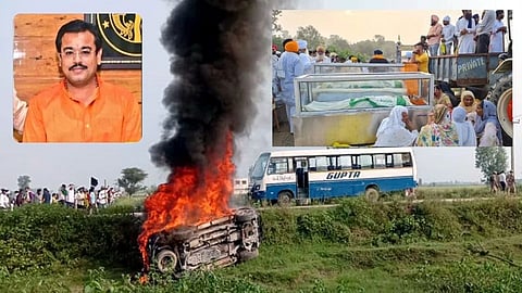 Lakhimpur : लखीमपूरमध्ये मंत्री पुत्राने शेतकऱ्यांना ठरवून गाडीखाली चिरडले!