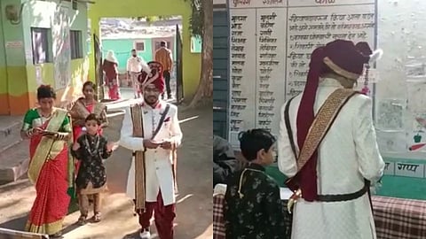 ...म्हणून लग्नमंडपात जायच्या आधी नवरदेव गेला मतदान केंद्रावर