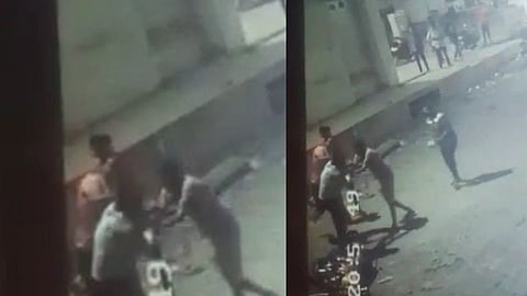 उधार दारु न दिल्याने दुकानदाराला दगडाने मारहाण; मारहाणीची घटना CCTV मध्ये कैद