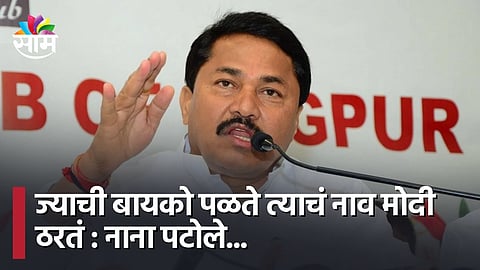 ज्याची बायको पळते त्याचं नाव मोदी ठरतं, नाना पटोलेंचं वादग्रस्त वक्तव्य (पहा व्हिडीओ)