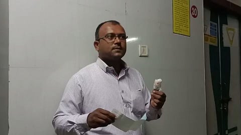 Headmaster Bites Teachers Thumb