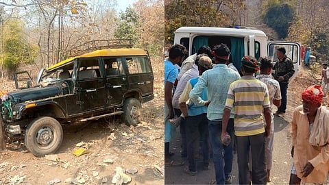 प्रवासी वाहतूक करणारी गाडी ४० फुट खोल दरीत कोसळून भीषण अपघात!
