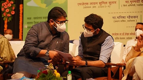 shivendraraje bhosale and aaditya thackeray in satara